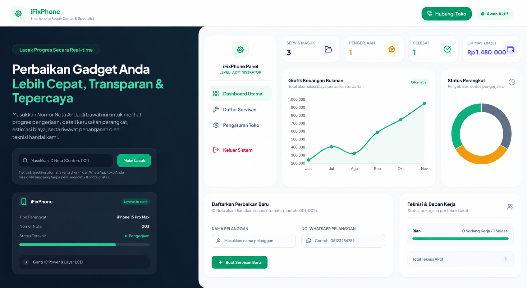Service Tracker